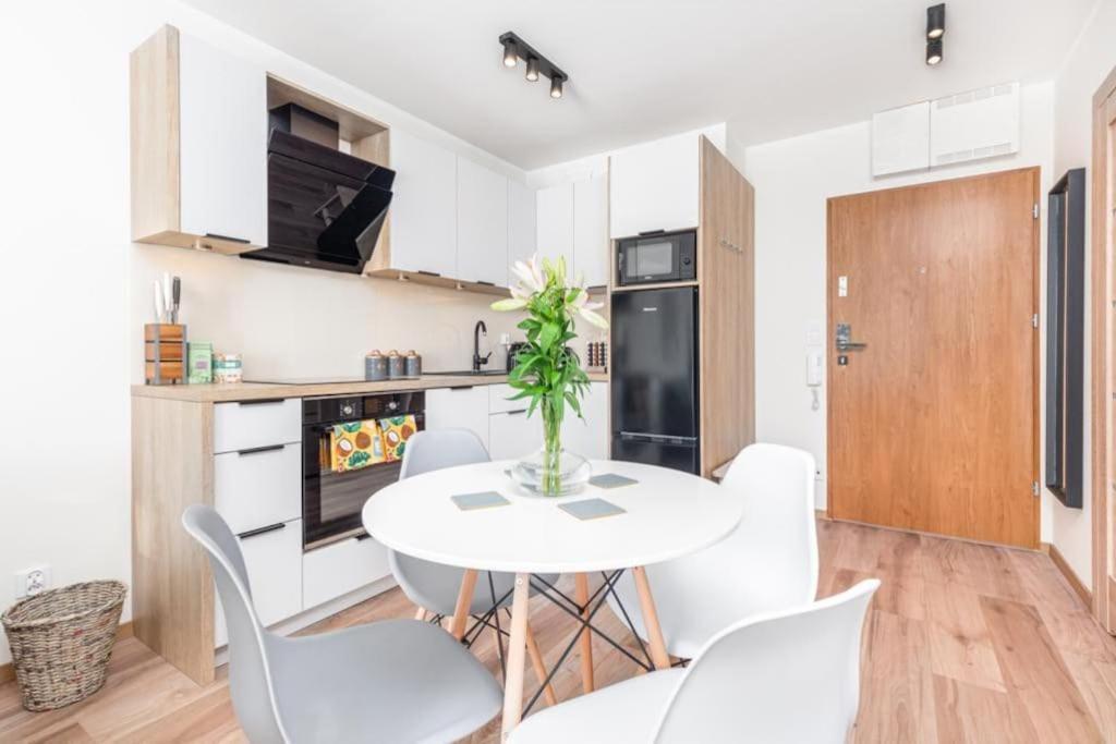 Modern Riverside Apartment With Free Parking Space 什切青 外观 照片